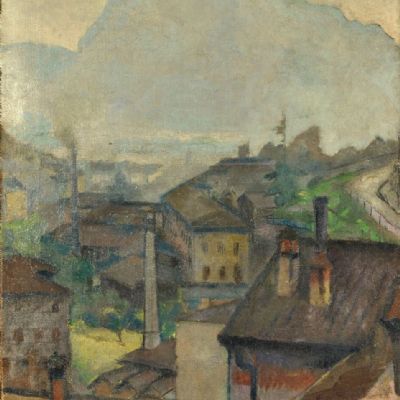 Bozzetto per “La ferriera a Malavedo”, 1928